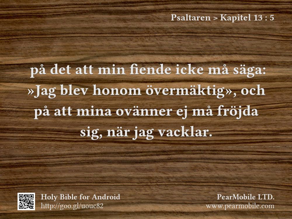 Psaltaren, Kapitel 13:5
